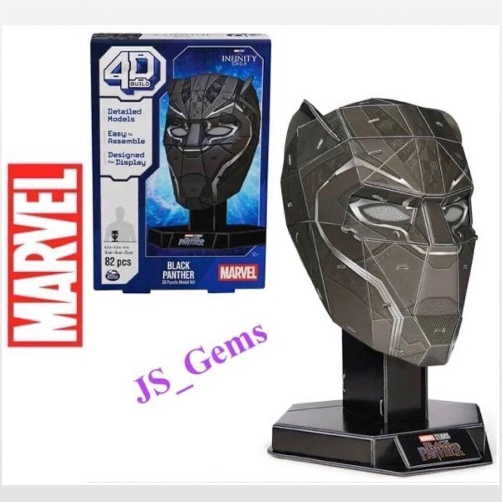 New Marvel Disney 4D Build Black Panther 3D Puzzle Kit
